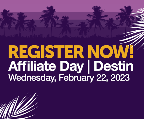 Join us Wednesday, February 22 for Affiliate Day – Destin