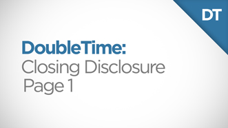 DoubleTime Settlement Statements Module, Closing Disclosure, Page 1 Video Thumbnail