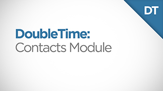 DoubleTime Contacts Module Video Thumbnail