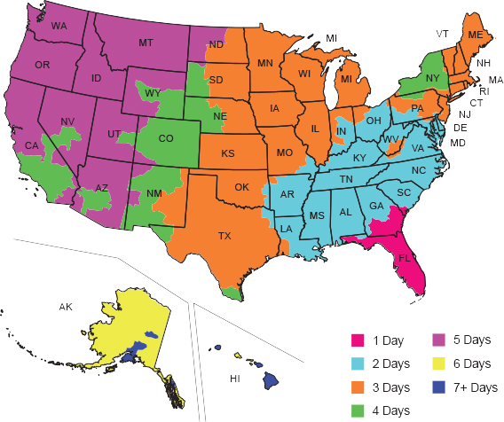 map of us