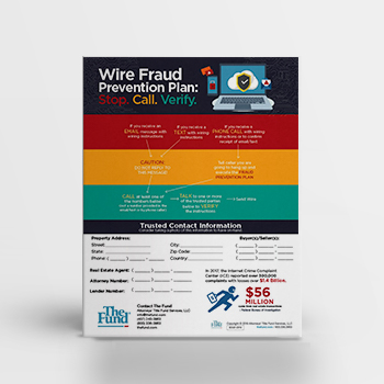 Wire Fraud Prevention Plan – Flyer (Download)