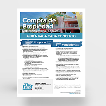 Compra de Propiedad Distribución habitual de gastos (Download)