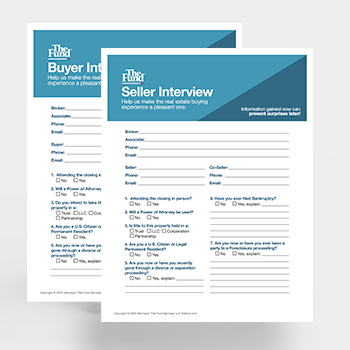 Buyer & Seller Interviews
