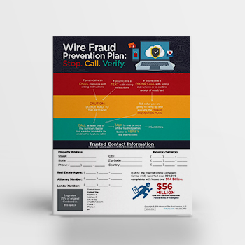 Wire Fraud Prevention Plan – Flyer