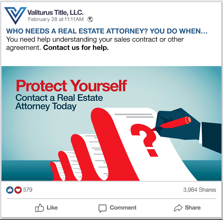 Protect Yourself. Contact a RE Attorney Social Posts (Download)