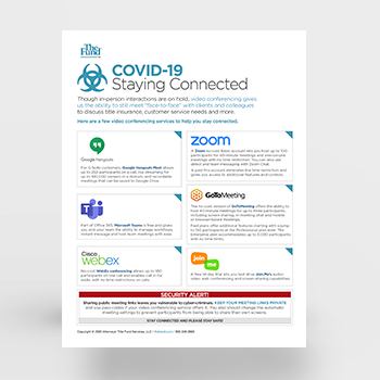 COVID-19 Staying Connected Flyer (Download)